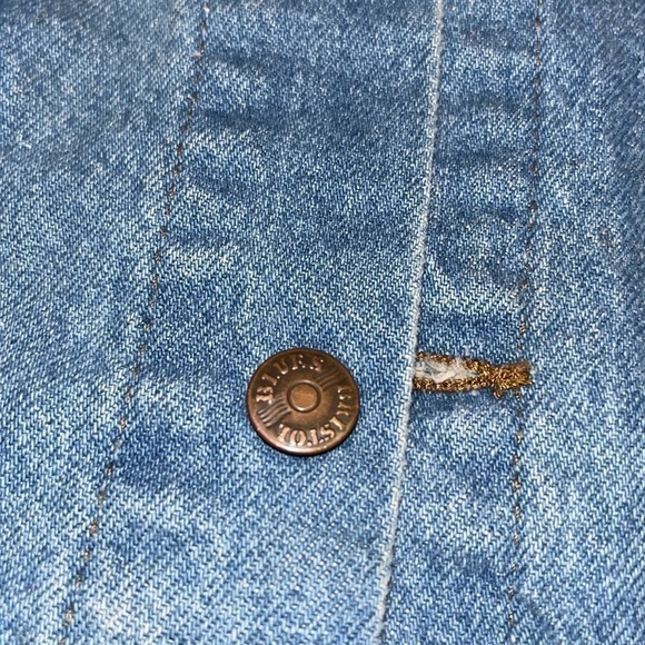 Bristol Blues Vintage USA Made Denim Jean Jacket Youth Medium 10/12 - Picture 6 of 15